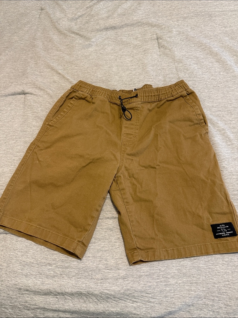 Tony Hawk Men's Brown Drawstring Hybrid Shorts